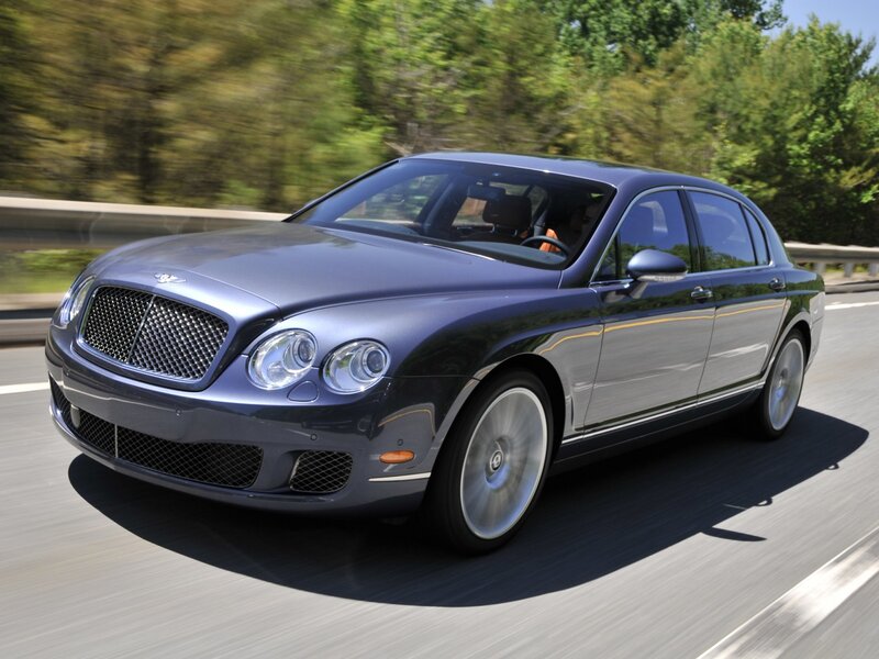 Blue Bentley Flying Spur