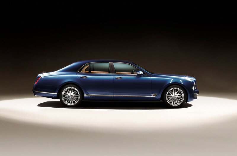 blue bentley luxury sedan