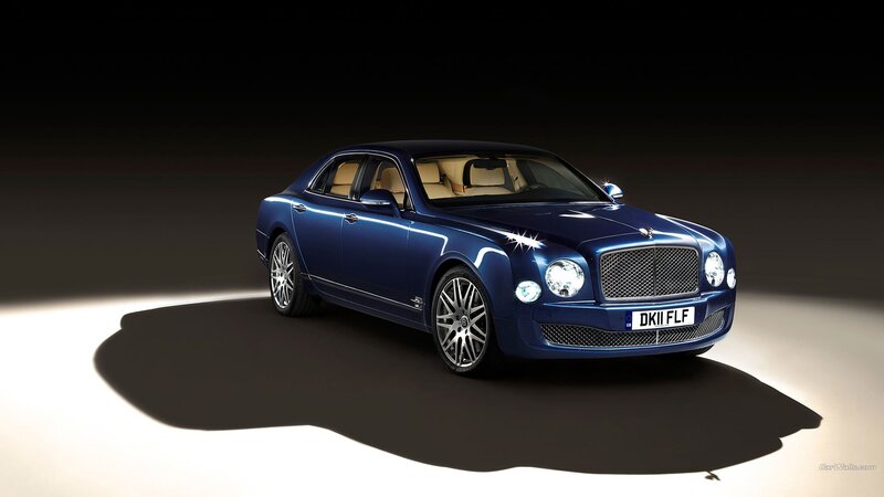 Blue Bentley Mulsanne — Dramatic, Photograph