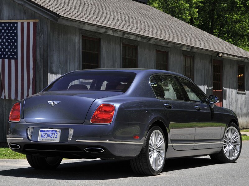 Blue Bentley Sedan — Calm, Summer