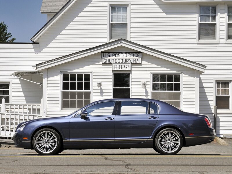 Blue Bentley Sedan — Calm