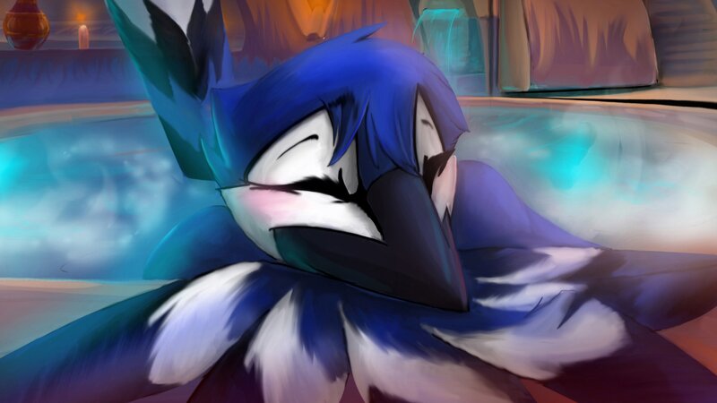 Blue Bird Character — Relaxed