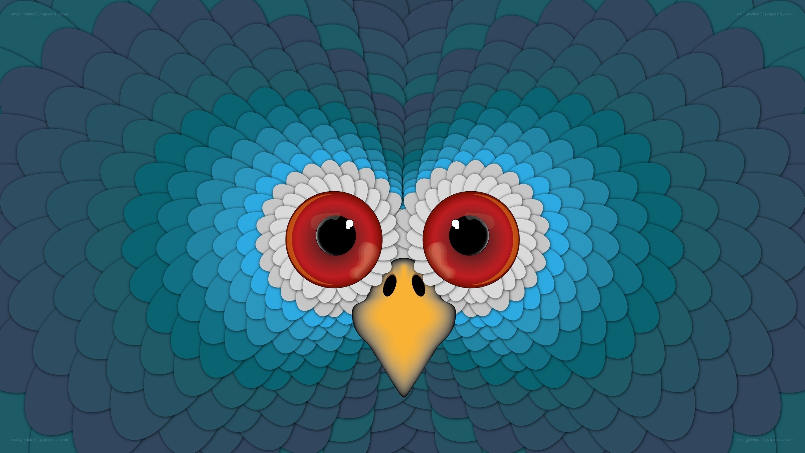 blue bird face art