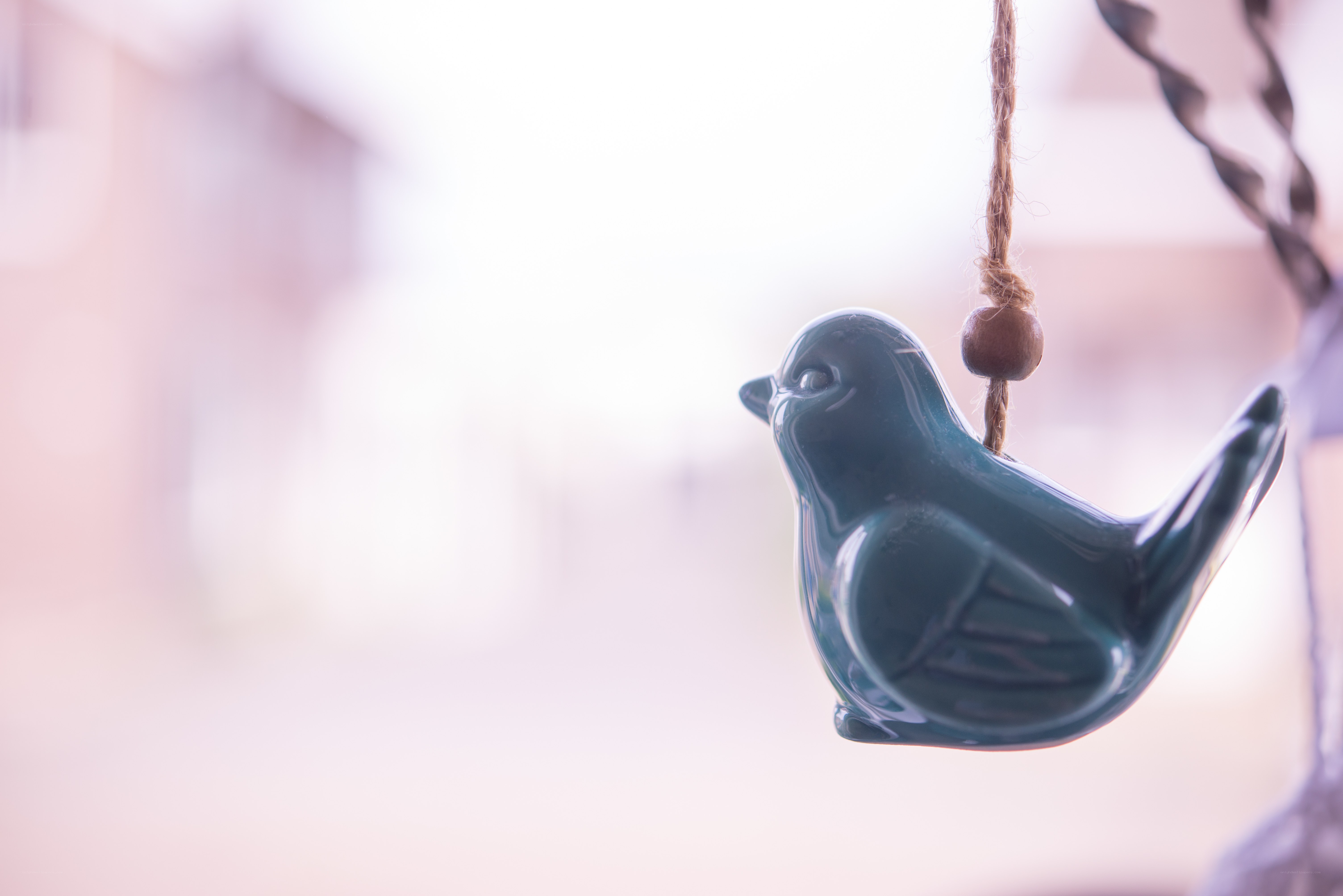 Blue bird hanging ornament