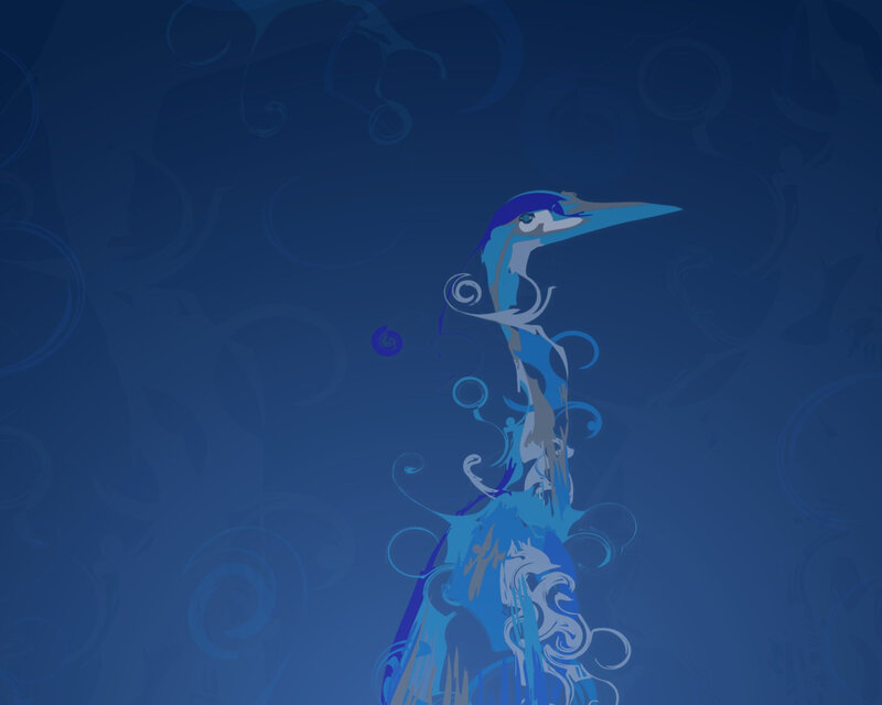 blue bird illustration