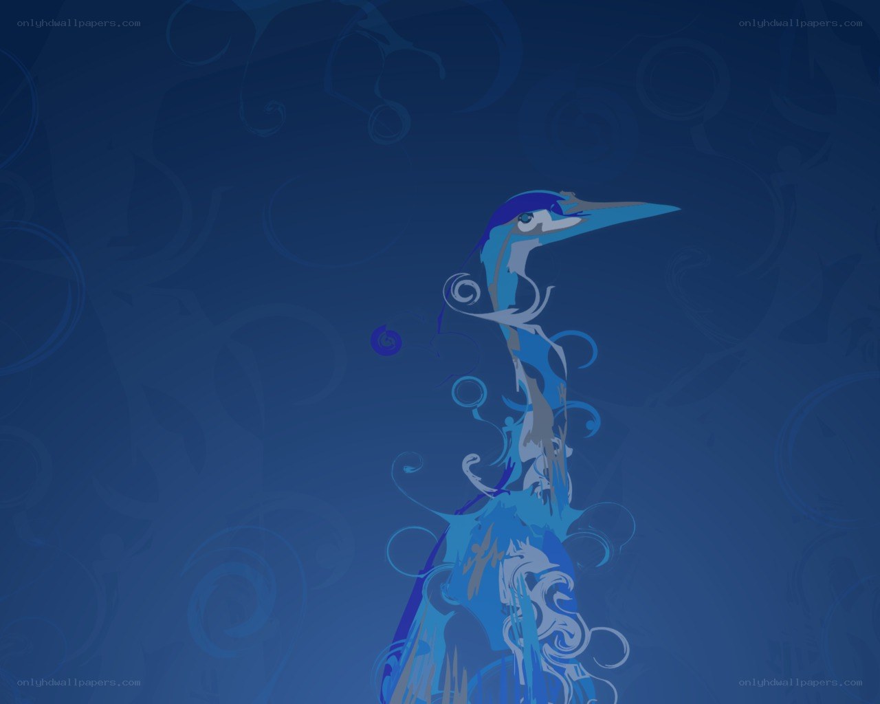 blue bird illustration