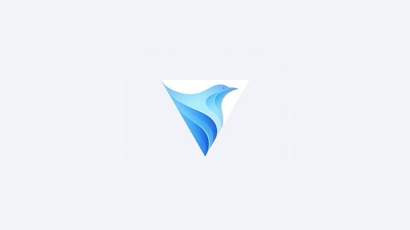 Blue Bird Logo — Minimalist