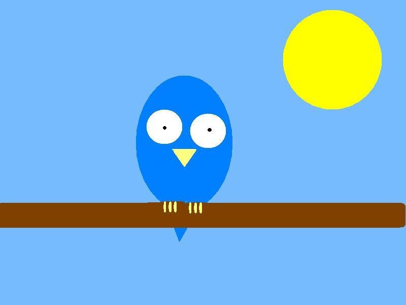 blue bird on a branch