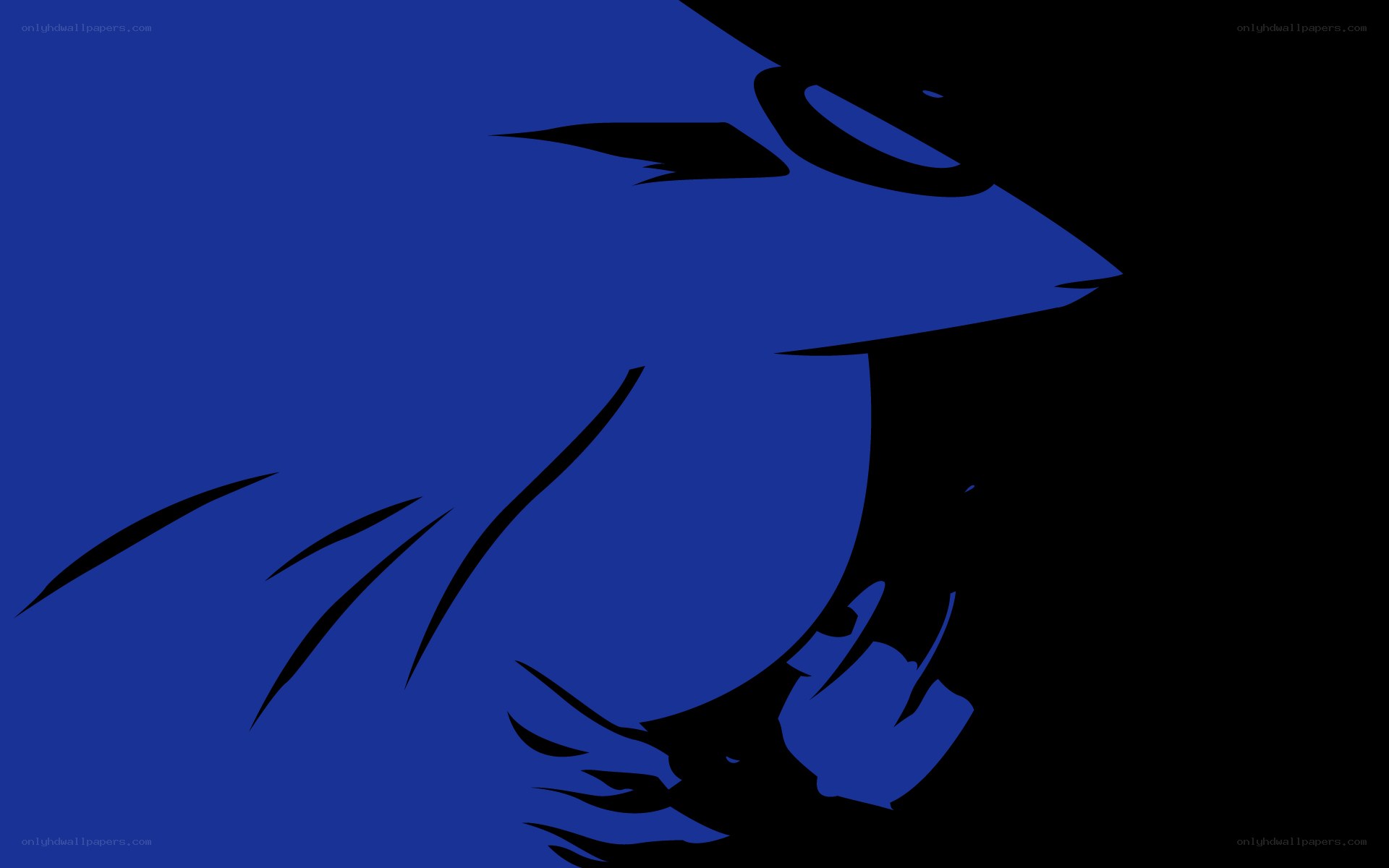 blue bird silhouette