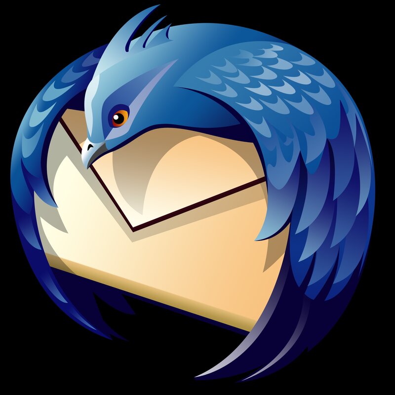 Blue Bird with Envelope — Calm
