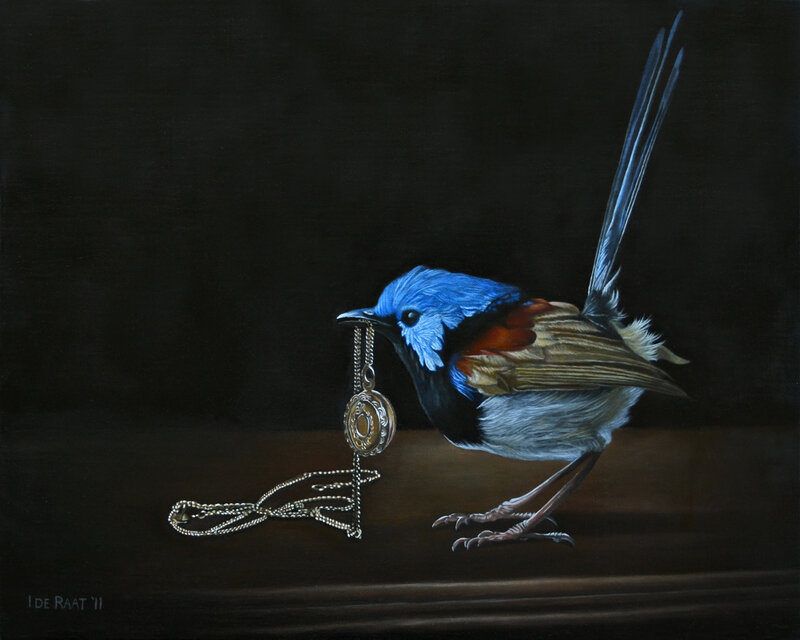 Blue Bird with Necklace