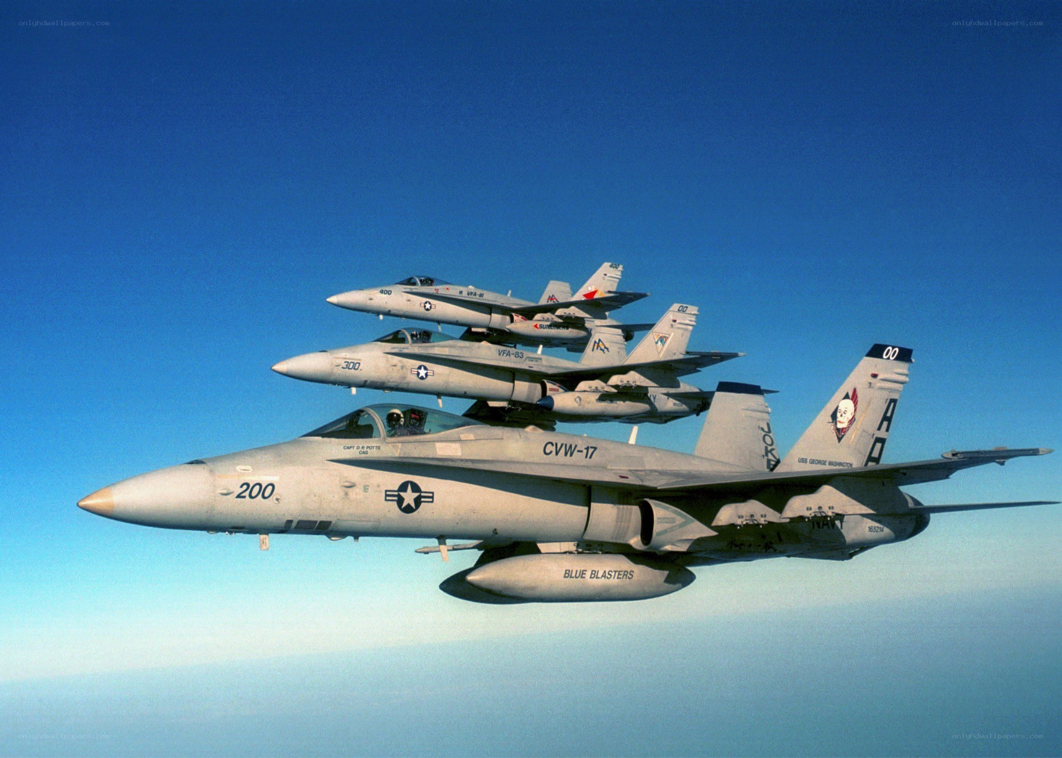 Blue Blasters flight formation