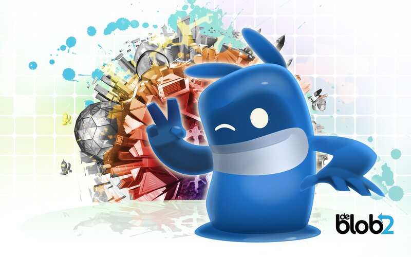 Blue Blob Character