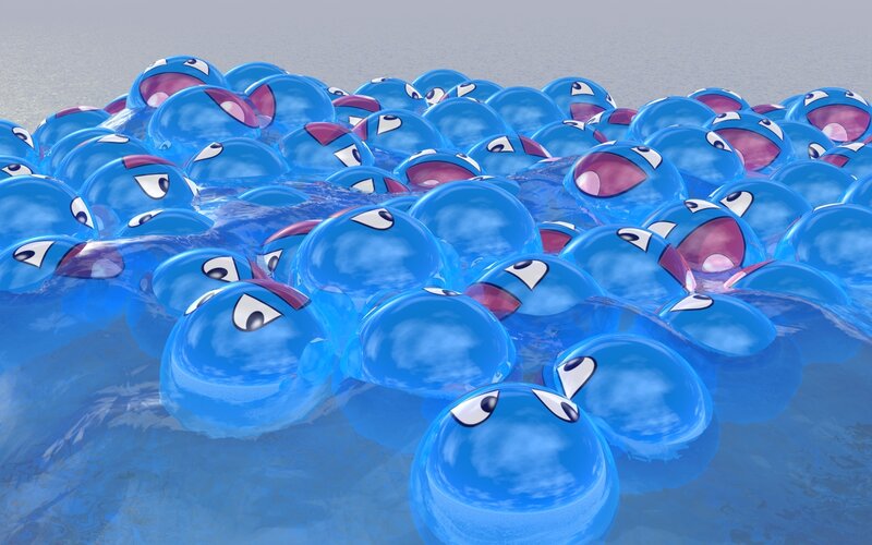 Blue Blob Creatures