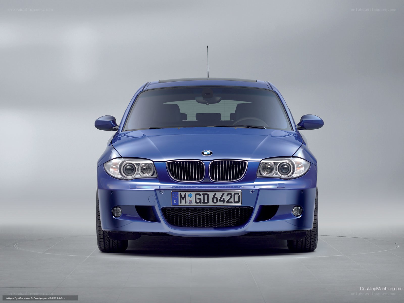 blue bmw 1-series car