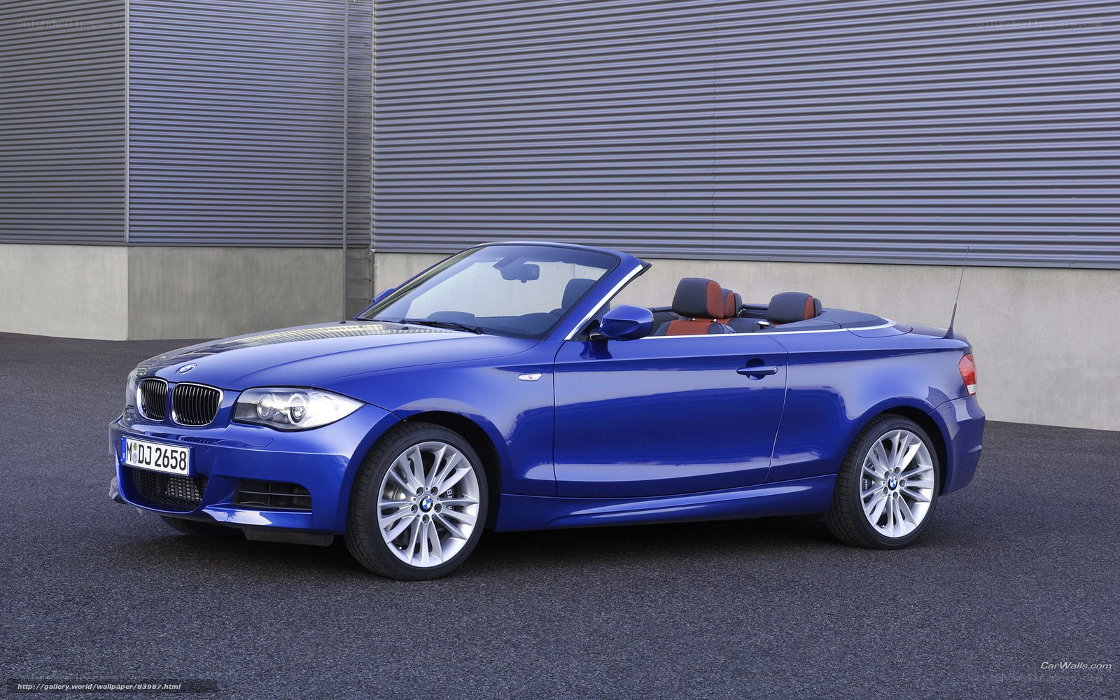 Blue BMW 1-Series Convertible