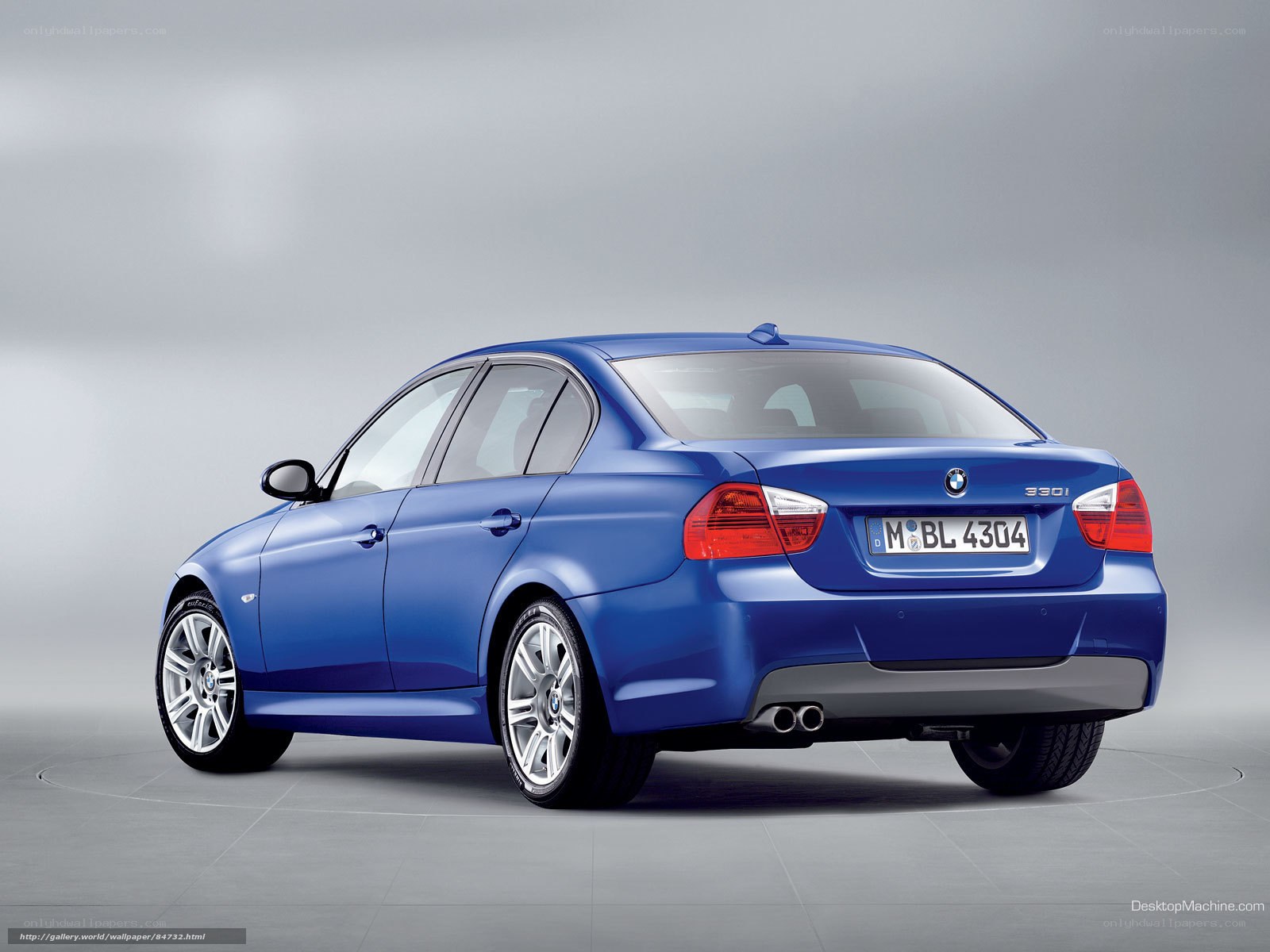 blue bmw 330i sedan