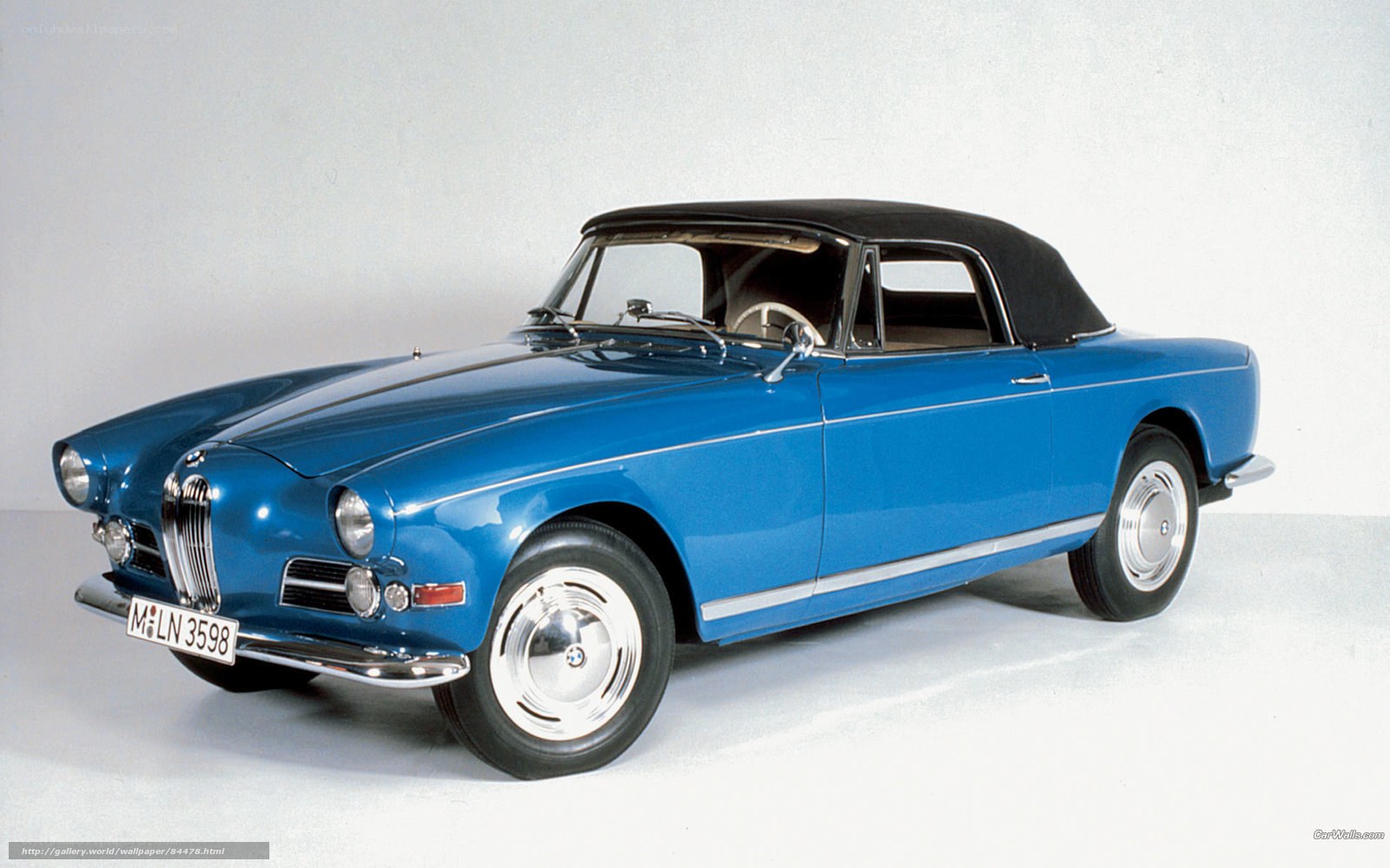 Blue BMW 503 Convertible