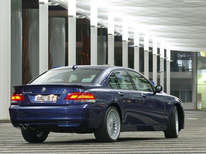 blue bmw alpina b7 sedan