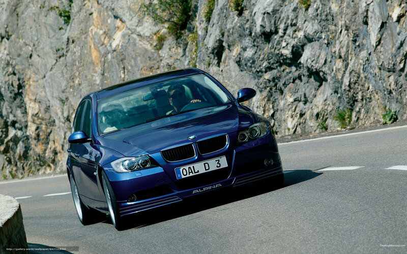 Blue BMW Alpina Car