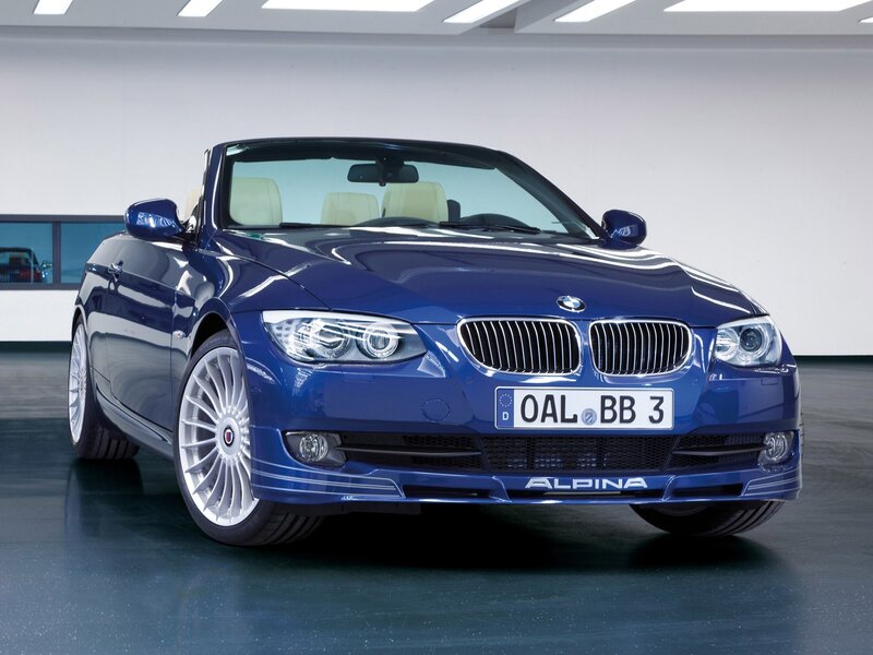 blue bmw alpina convertible
