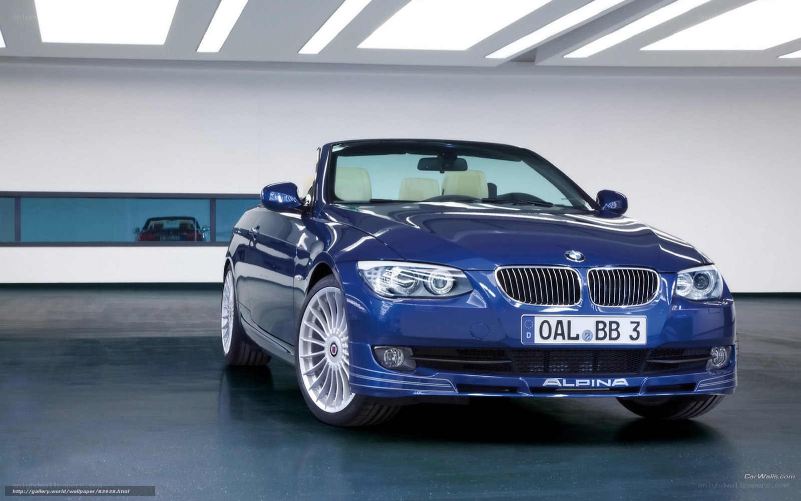 Blue BMW Alpina Convertible