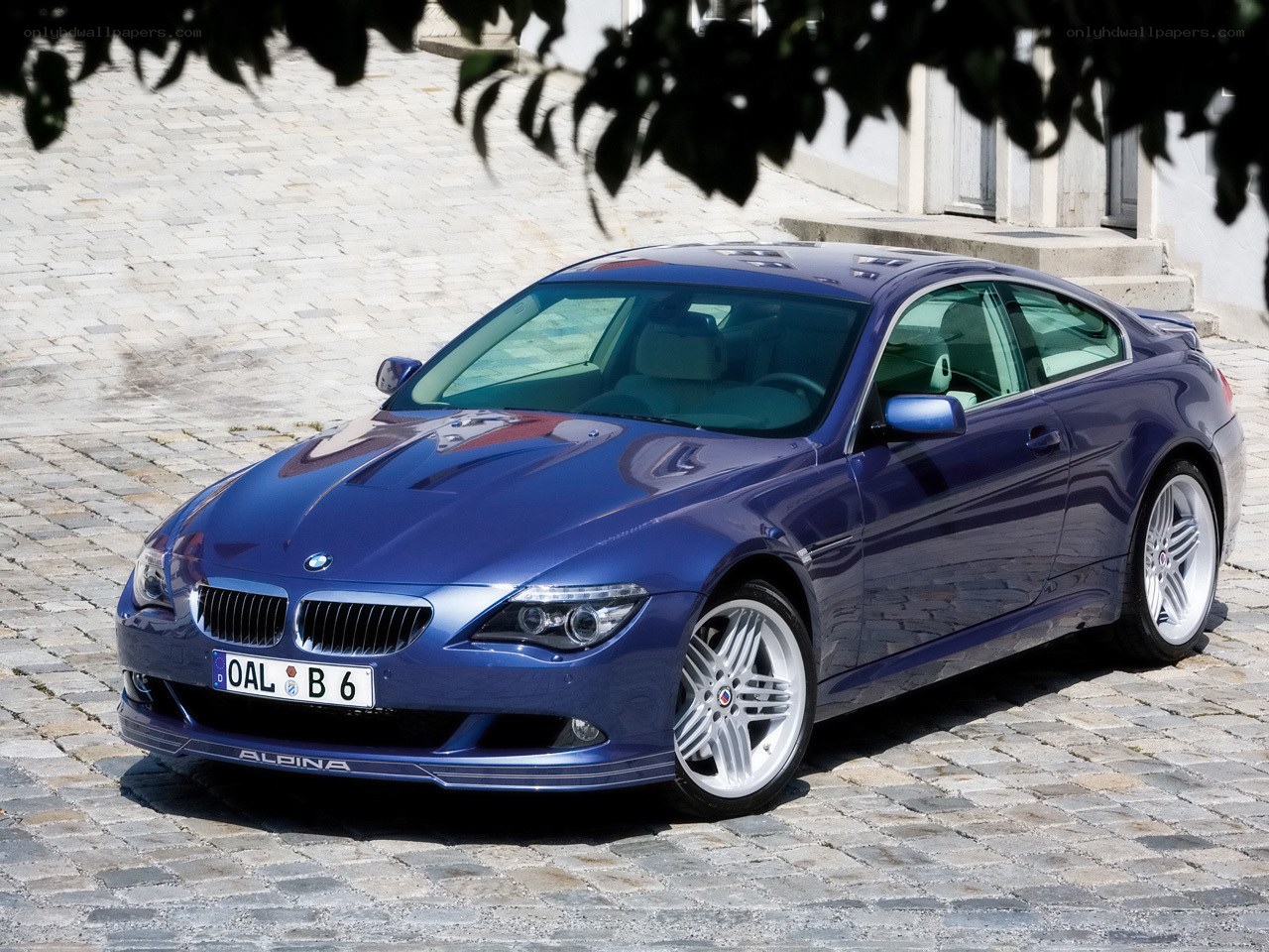 blue bmw alpina coupe