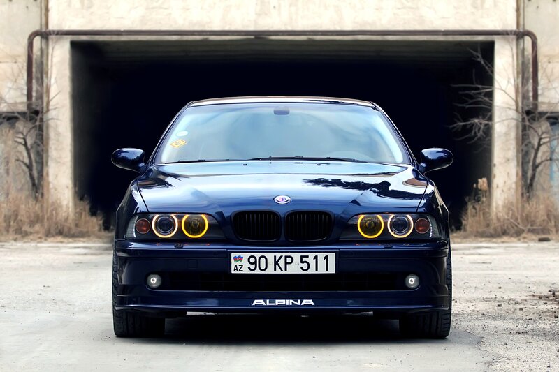 Blue BMW Alpina