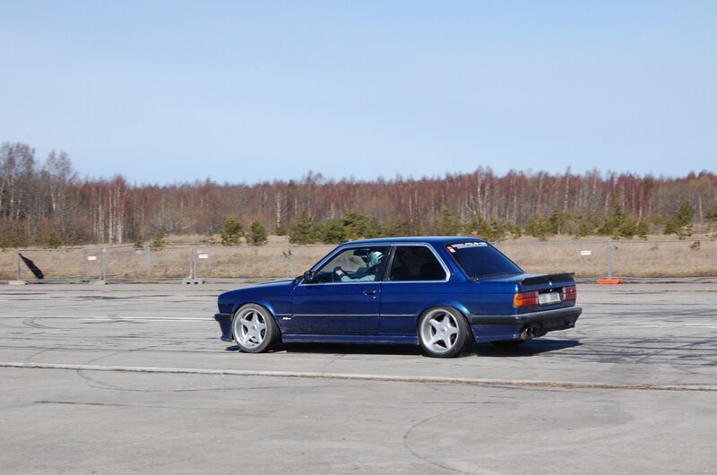 Blue BMW Car — Calm, Afternoon