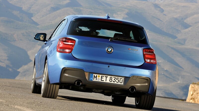 Blue BMW Car — Dramatic, Afternoon, Photograph, Mountains