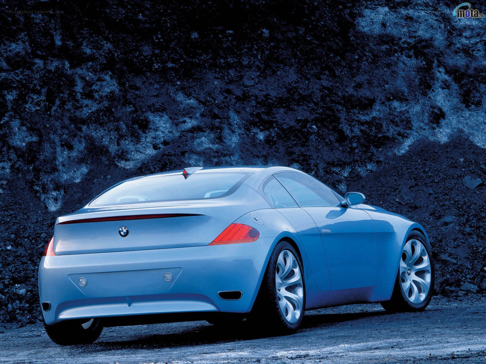 Blue BMW concept car