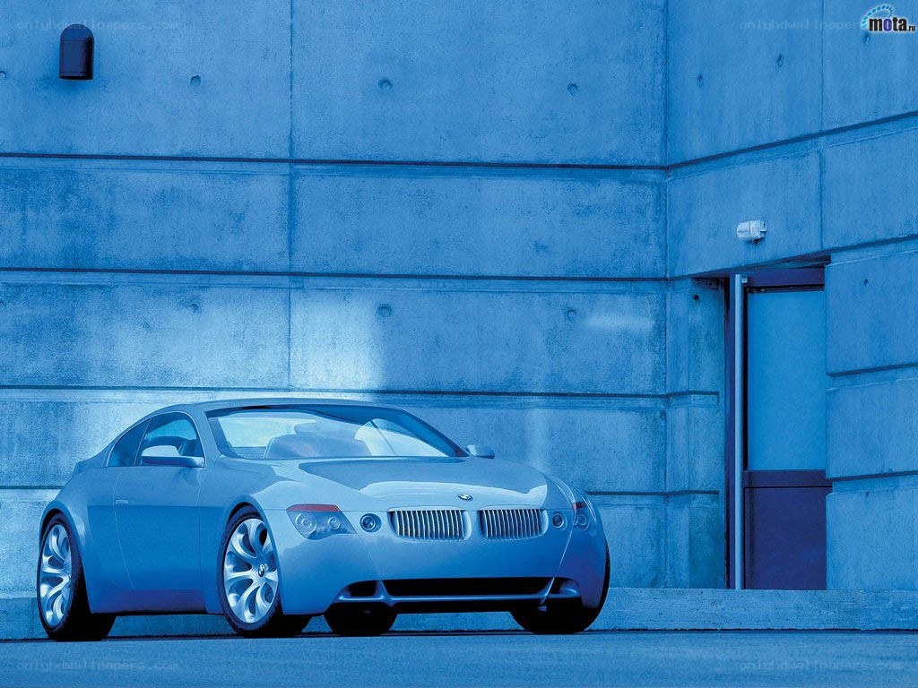 Blue BMW concept car