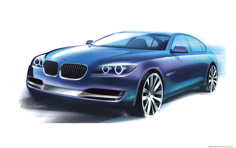 Blue BMW Concept Car — Modern