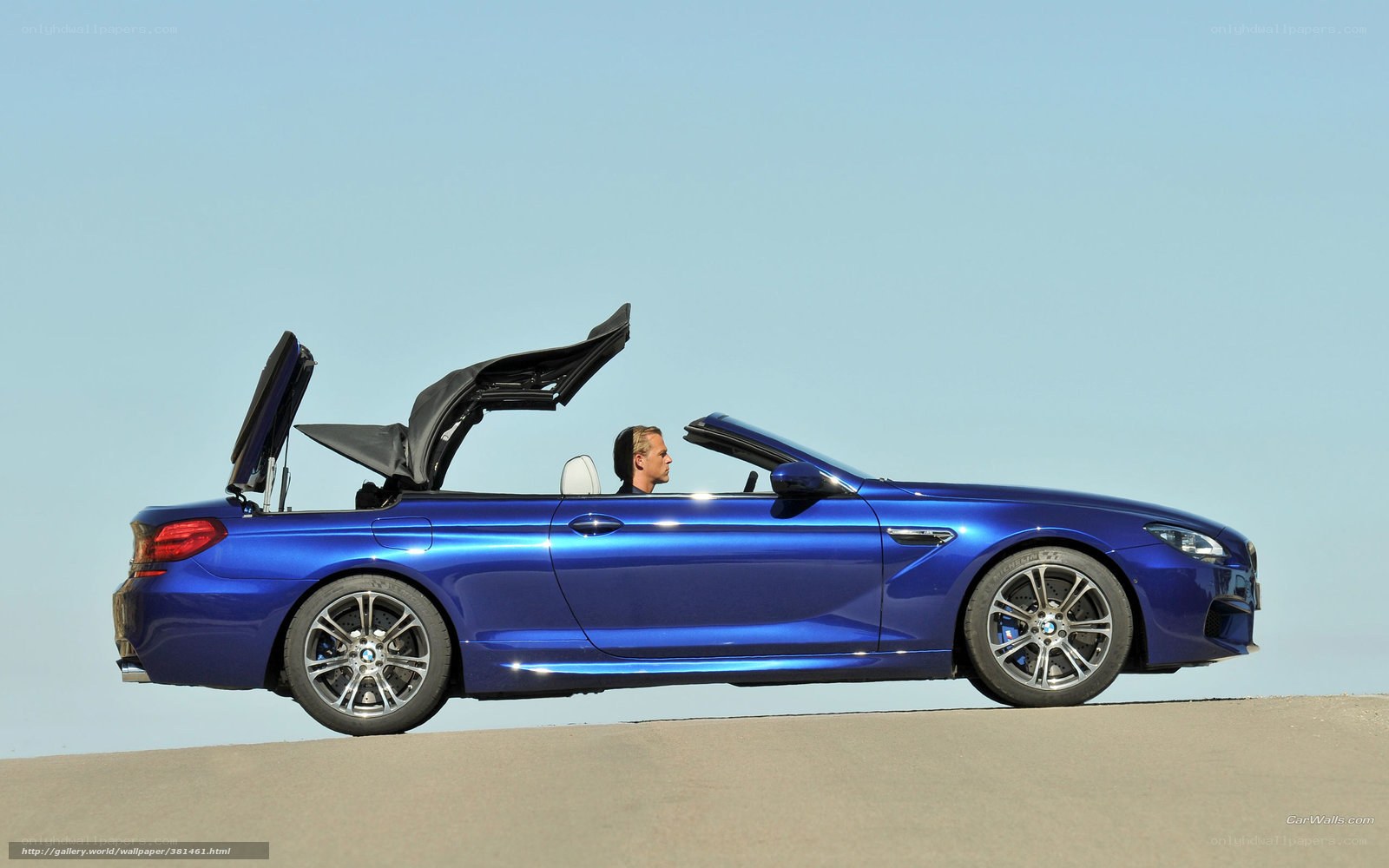 blue bmw convertible car