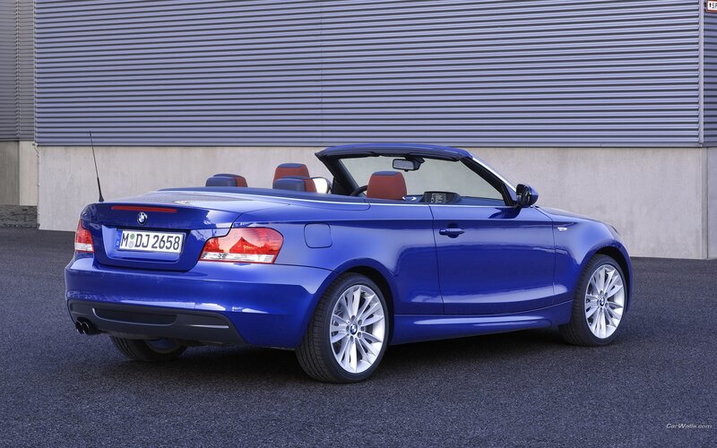 blue bmw convertible car