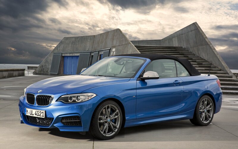 Blue Bmw Convertible — Dramatic