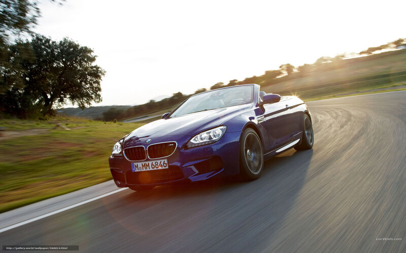 Blue Bmw Convertible — Dynamic, Sunset, Photograph