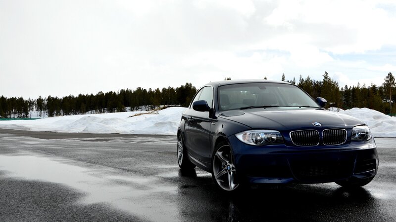 Blue BMW Coupe — Cold