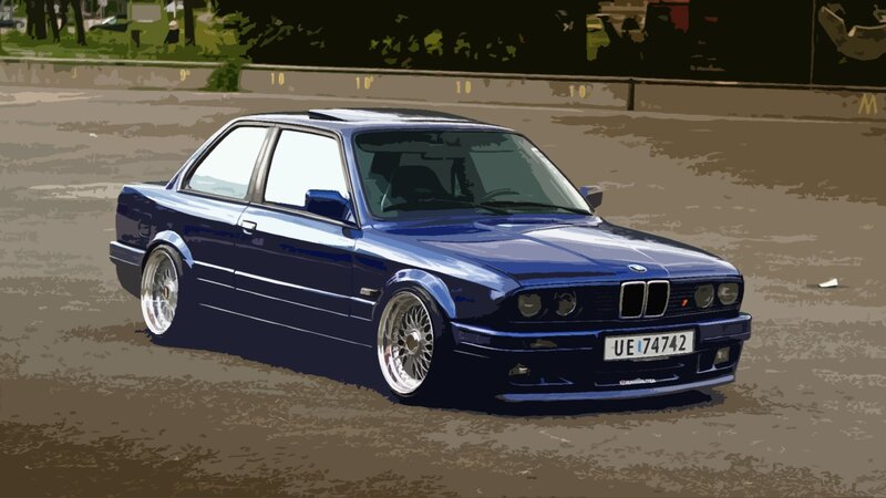 Blue Bmw E30 Car — Calm
