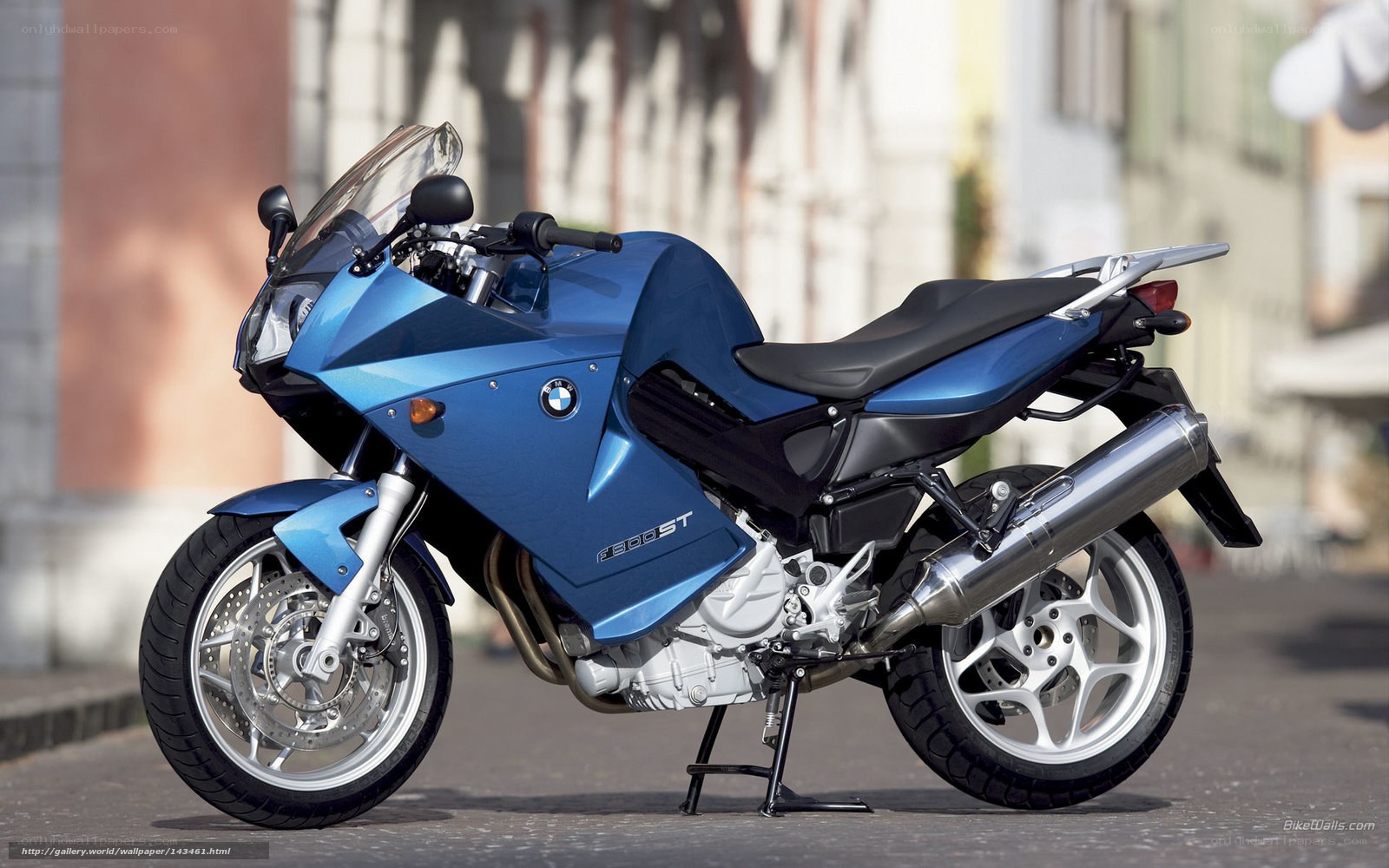 Blue BMW F650GS motorcycle