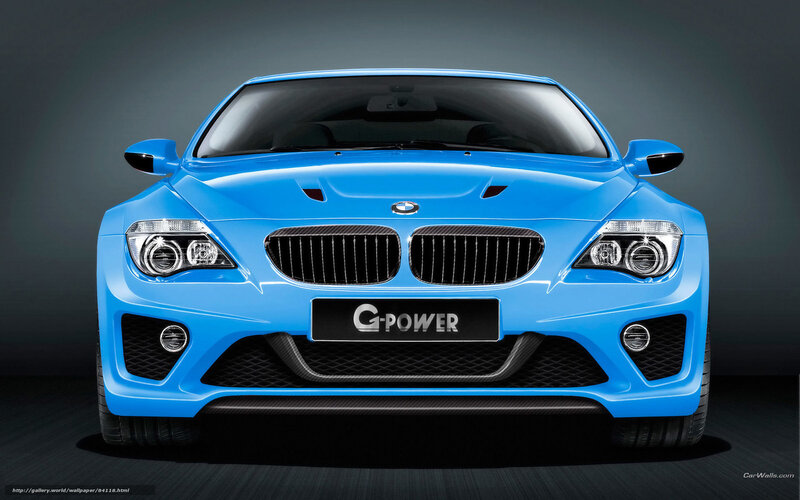 Blue BMW G-Power car