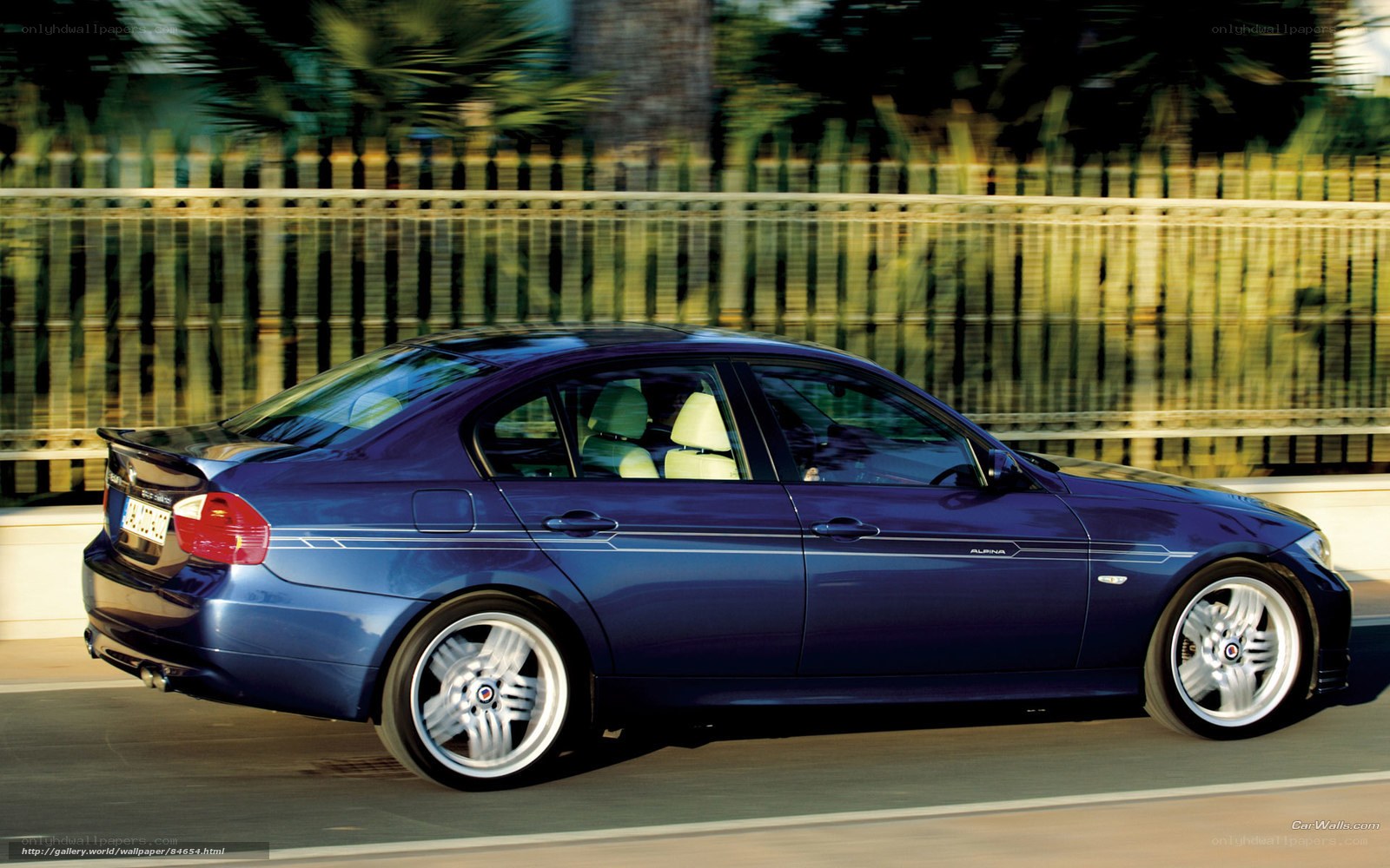 blue bmw in motion