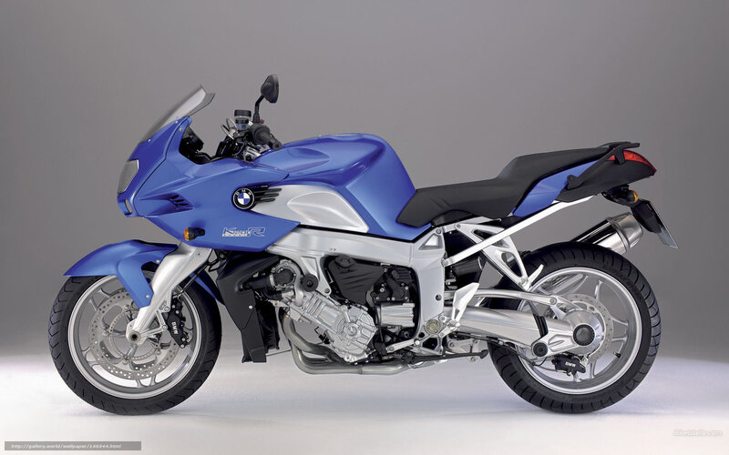 Blue BMW K1200R Motorcycle — Neutral, Photograph, Seat, Windshield, Exhaust