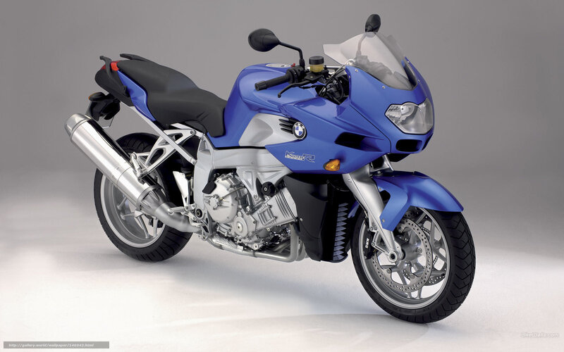 Blue BMW K1200R Motorcycle — Neutral, Photograph