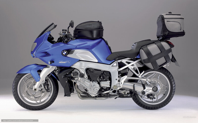 Blue BMW K1200R Motorcycle — Neutral
