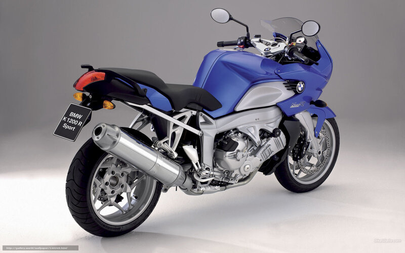 Blue BMW K1200R Sport motorcycle