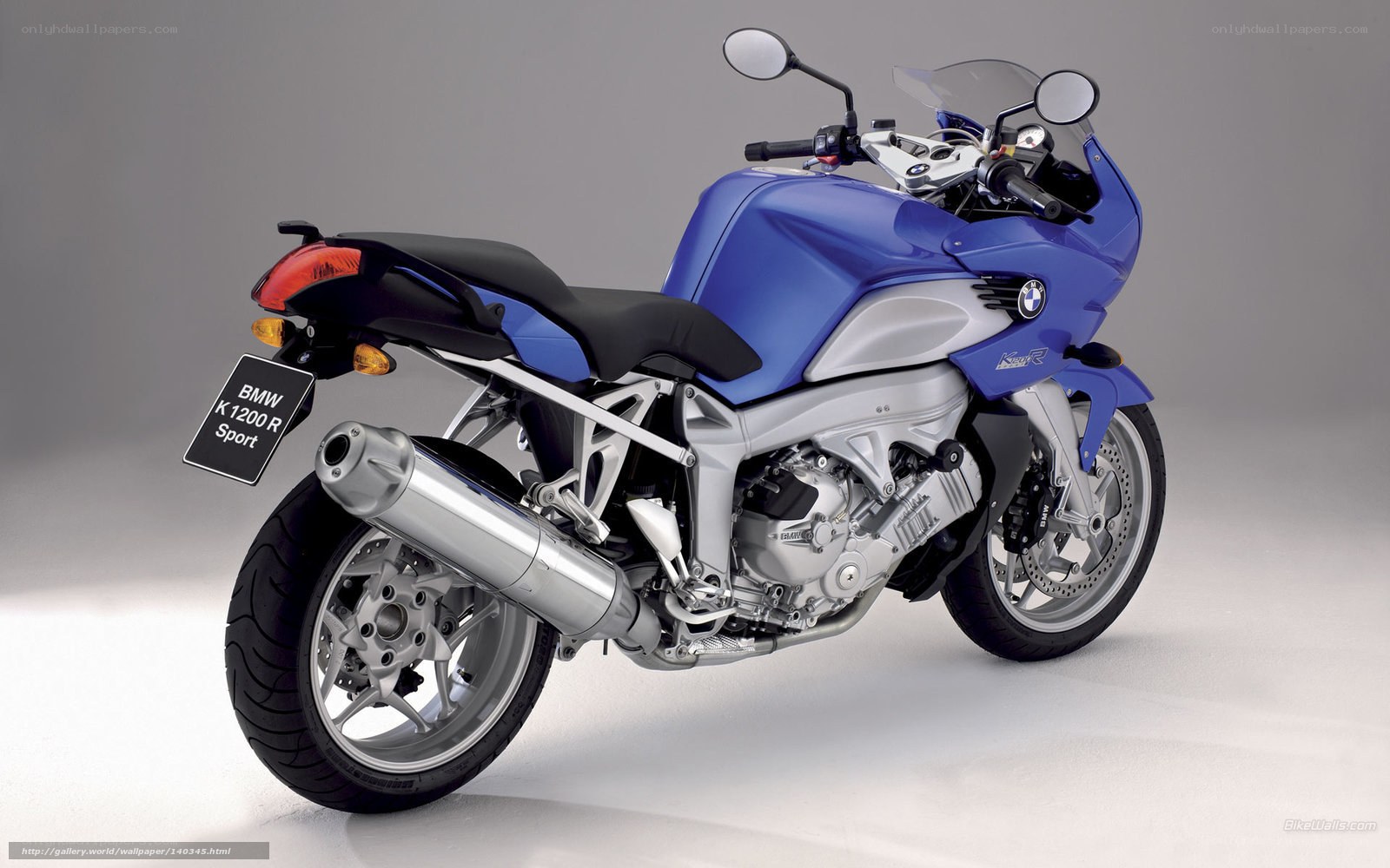 Blue BMW K1200R Sport motorcycle