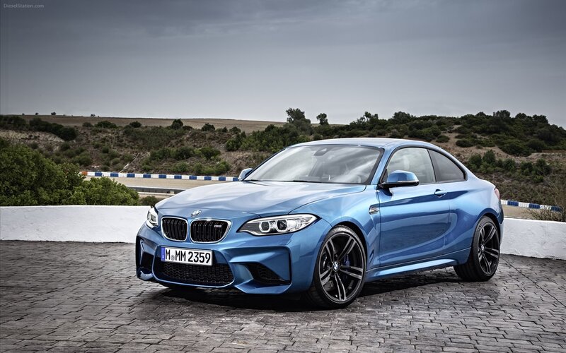 Blue Bmw M2 Coupe — Dramatic, Afternoon
