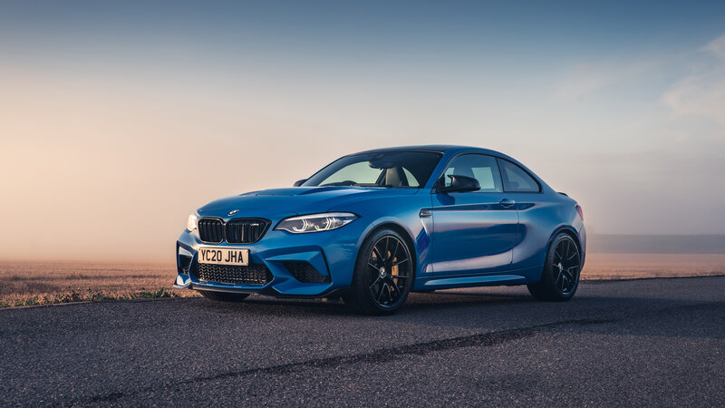 Blue BMW M2 Coupe — Serene, Sunset