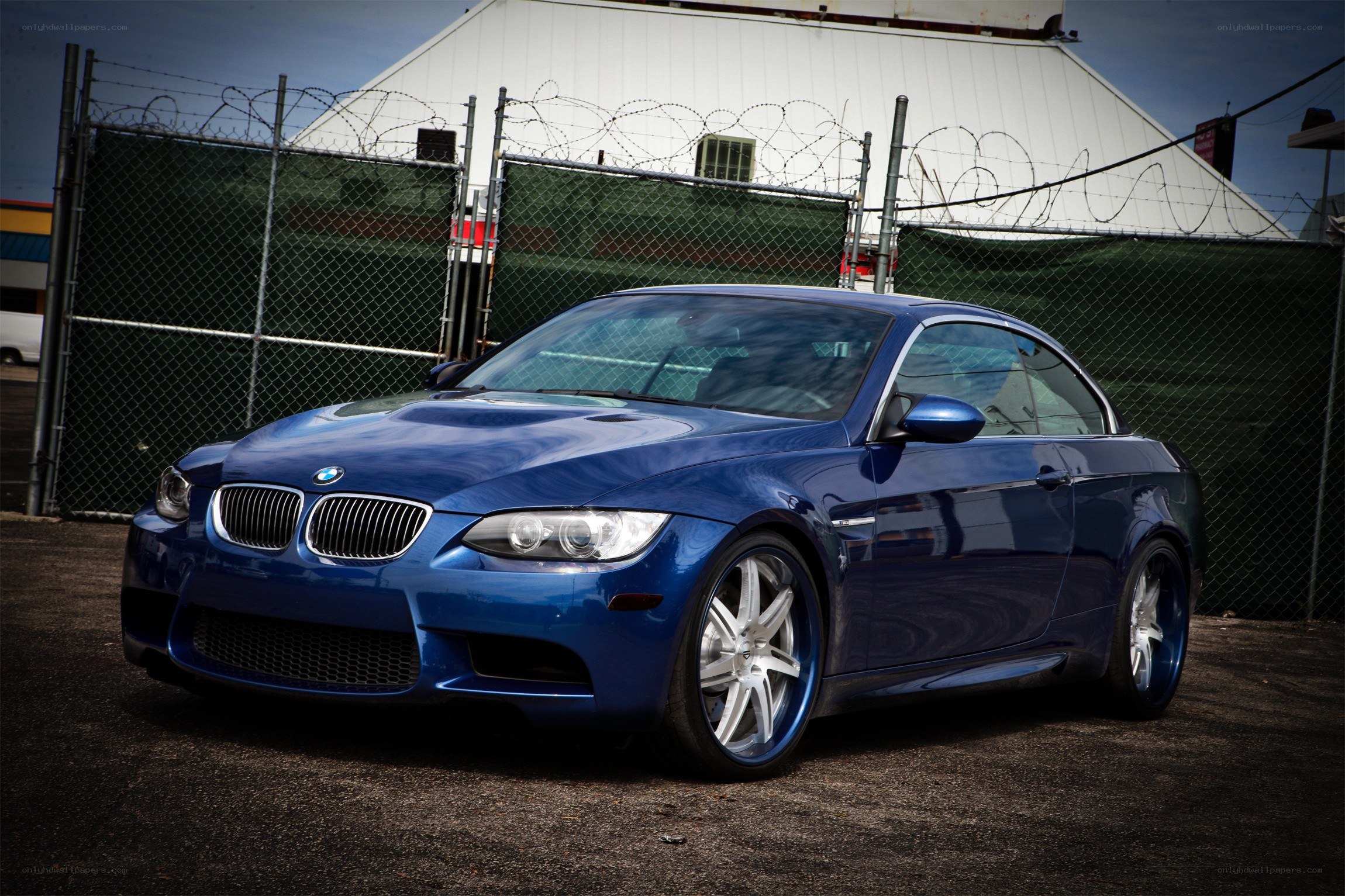 blue bmw m3 coupe